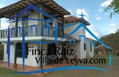 Casa de 150 M2 de construcción + 30 M2 con lote de 1.500 m2 , vereda Ritoque, Villa de Leyva