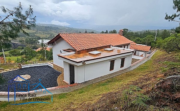vista desde lo alto, Casa en venta,  vereda el Roble, sector pozo de la vieja, Villa de Leyva