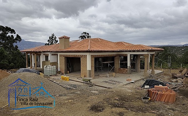 estado de la construcción  en venta y en desarrollo, vereda Monquirá , sector pozos azules, Villa de Leyva