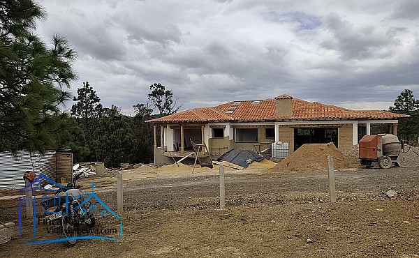 avance contrucción  en venta y en desarrollo, vereda Monquirá , sector pozos azules, Villa de Leyva