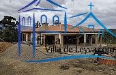 Vista General Casa en venta de un piso y de 234 m² de construcción, con lote de 2000 m², (actualmente se está construyendo) vereda Monquirá, sector pozos azules, Villa de Leyva