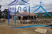 vista desde el portón de entrada al conjunto, de la casa en venta , vereda monquirá, sector pozos azules, Villa de Leyva 
