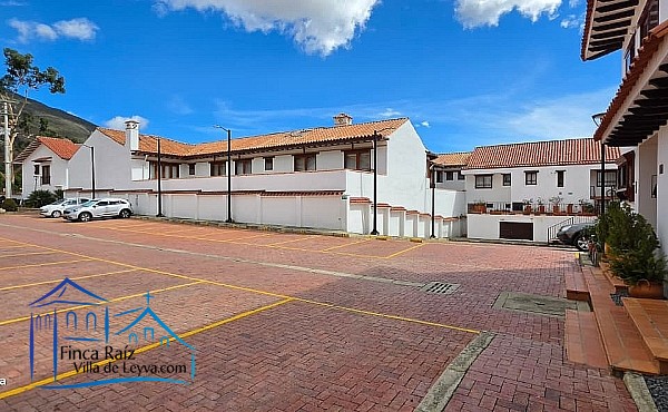 zona comunal y parqueo del conjunto, Casa en venta , barrio el Carmen, área urbana, Villa de Leyva