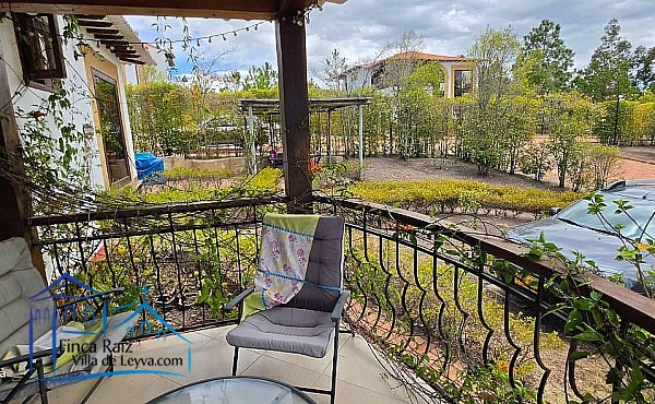 terraza habitación principal, Casa en venta, ubicada en la vereda el Espinal, Sáchica