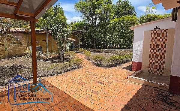 patio posterior, Casa en venta, ubicada en la vereda el Espinal, Sáchica