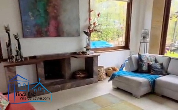 chimenea, Casa en venta, ubicada en la vereda el Espinal, Sáchica