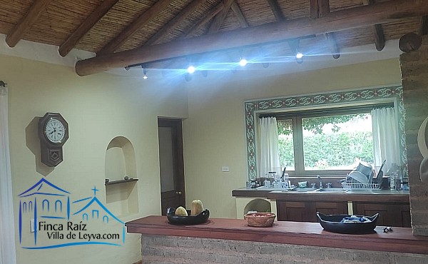 cocina, vista de costado, Casa en venta, conjunto cerrado,  vereda sabana baja, Villa de Leyva