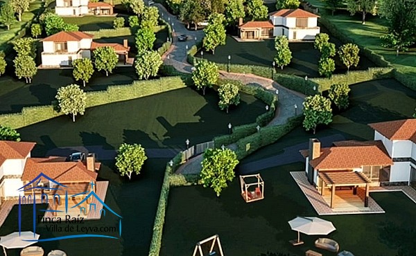 Render, Casa en venta, Conjunto Cerrado, conformado por 8 unidades, vereda el Roble, sector Alto de los Migueles, Villa de Leyva  