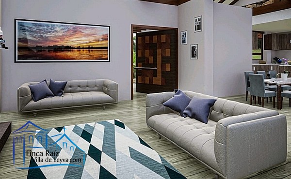 Render, Casa en venta, Conjunto Cerrado, conformado por 8 unidades, vereda el Roble, sector Alto de los Migueles, Villa de Leyva  