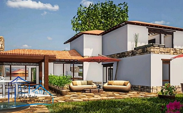 Render, Casa en venta, Conjunto Cerrado, conformado por 8 unidades, vereda el Roble, sector Alto de los Migueles, Villa de Leyva  
