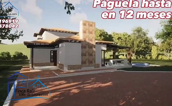 Render, Casa en venta, Conjunto Cerrado, conformado por 8 unidades, vereda el Roble, sector Alto de los Migueles, Villa de Leyva  