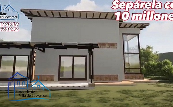 Render, Casa en venta, Conjunto Cerrado, conformado por 8 unidades, vereda el Roble, sector Alto de los Migueles, Villa de Leyva  