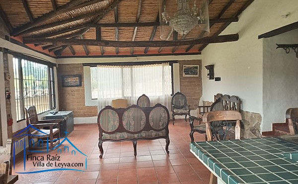zona social, Casa en venta de 120 M2 de construcción y 1.500 m2 de terreno, vereda el Roble, Villa de Leyva
